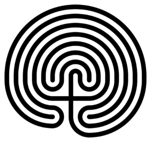 A classical seven ring designed Cretan labyrinth