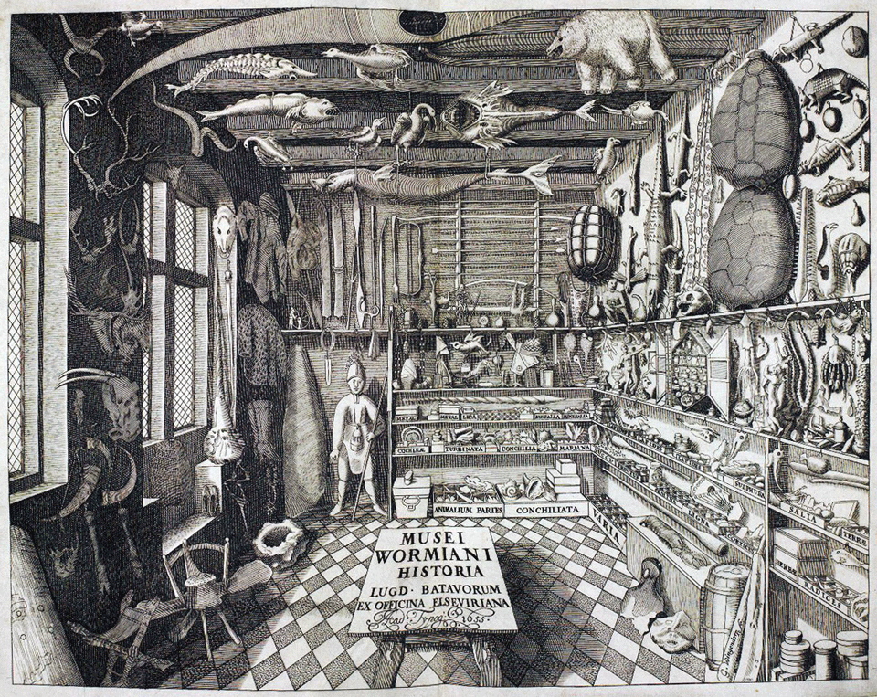 Frontispiece of Ole Worm’s book Museum Wormianum