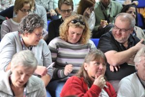 An audience of adults at Potential Plus UK's Big Family Weekend 2018