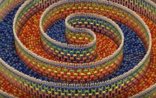 Dominoes Spiral Art