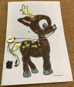 LED Rudolph Card