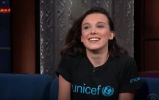Millie Bobby Brown as Unicef Goodwill Ambassador