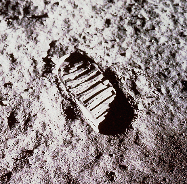 Footprint on the moon