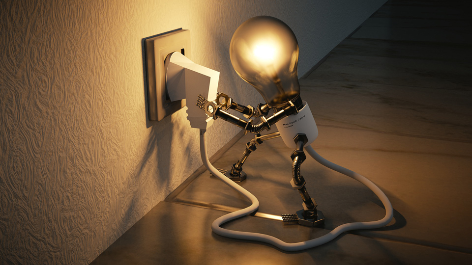 Light Bulb Person by Colin Behrens