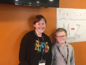 Mother and Son volunteers at Potential Plus UK's BIG Family Weekend