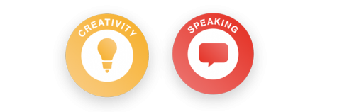 creativity-speaking Skills builder logos Creativity and Speaking