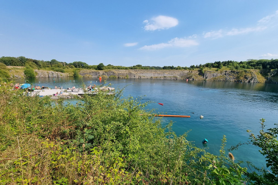 Open Swim at a quarry