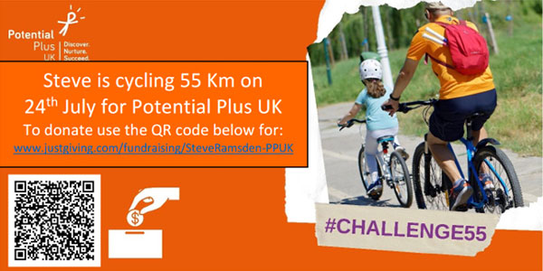 Challenge55 poster including QR code
